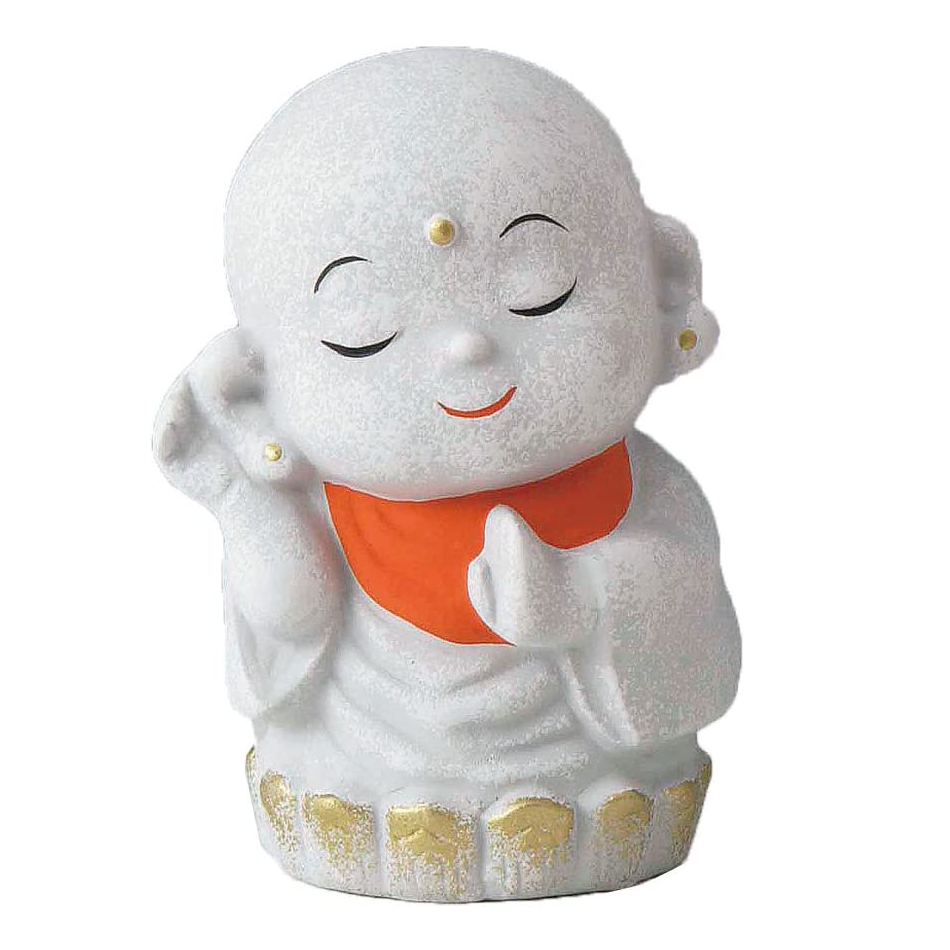 Statuette Jizo en porcelaine--0