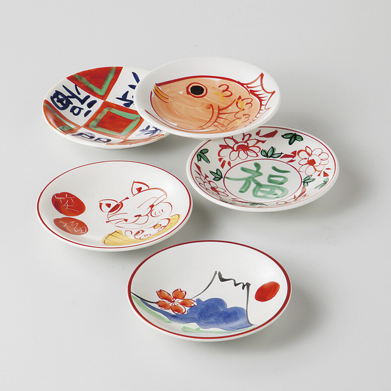 Small Plates Set - Good Luck Design--0