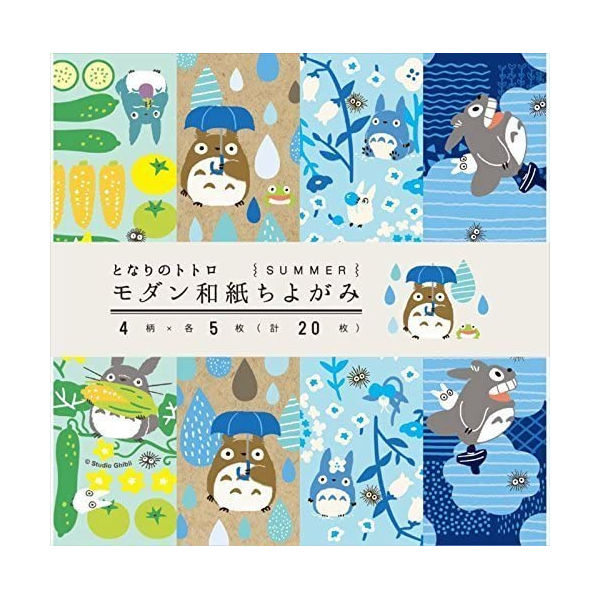 Mon Voisin Totoro - Papier japonais Chiyogami - Motifs Été--0