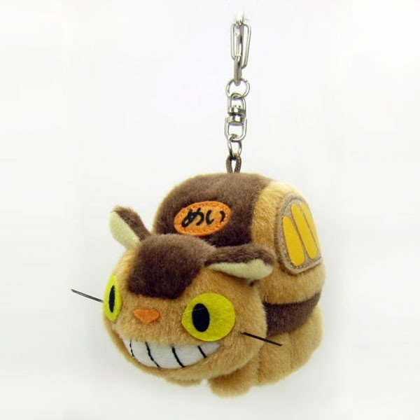 Fluffy Key holder Cat bus--0