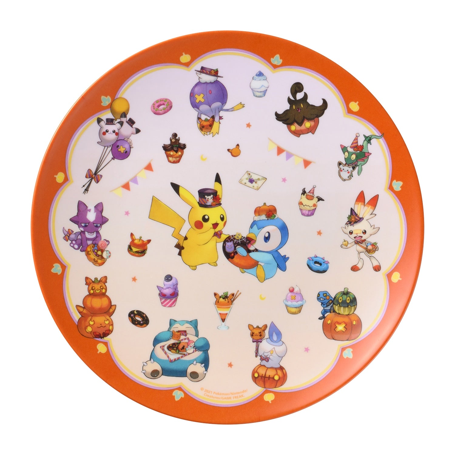 Pokémon Pumpkin Banquet melamine plate--0