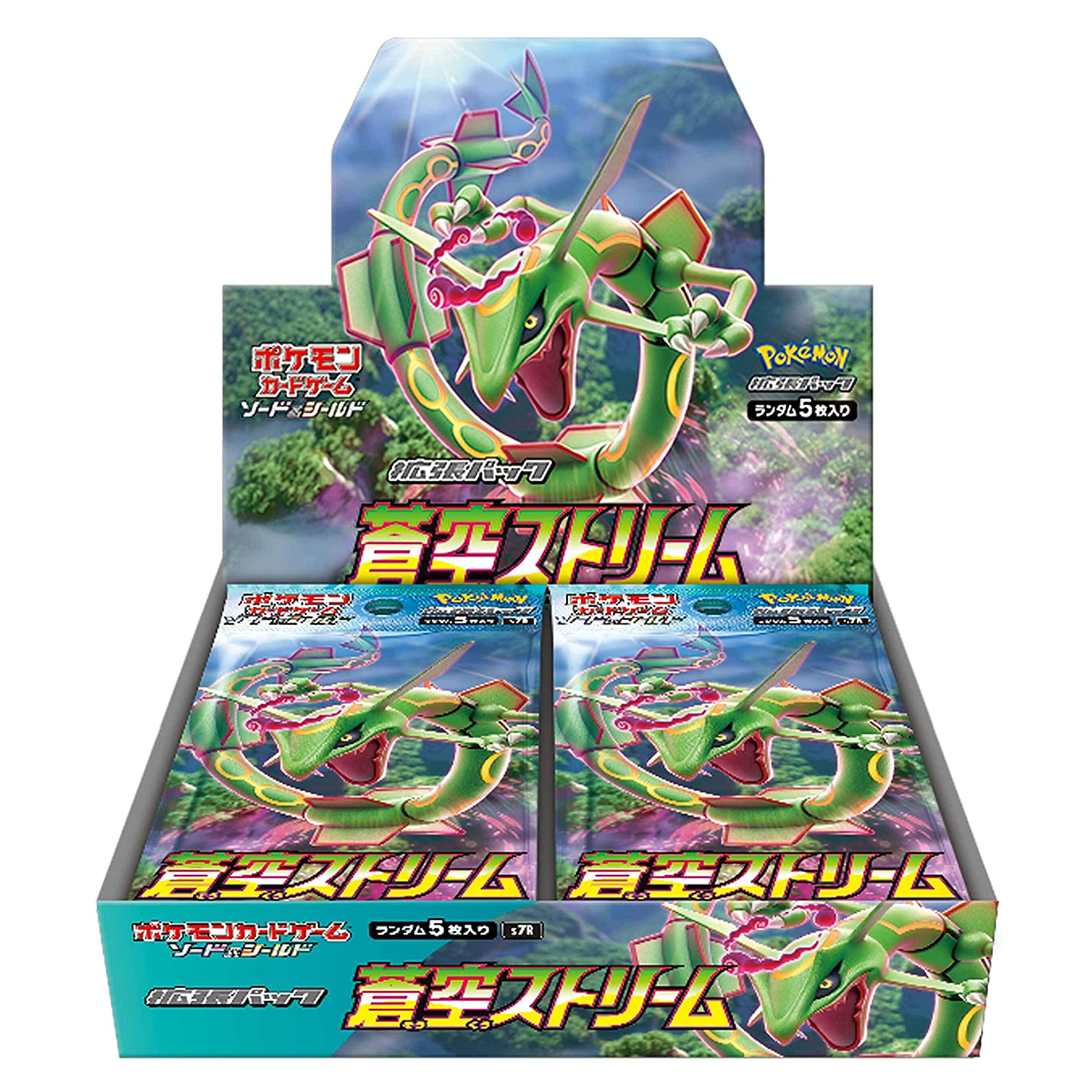 Pokémon Card Sword & Shield "Blue Sky Stream" Rayquaza [S7R] (japanese booster box)--0