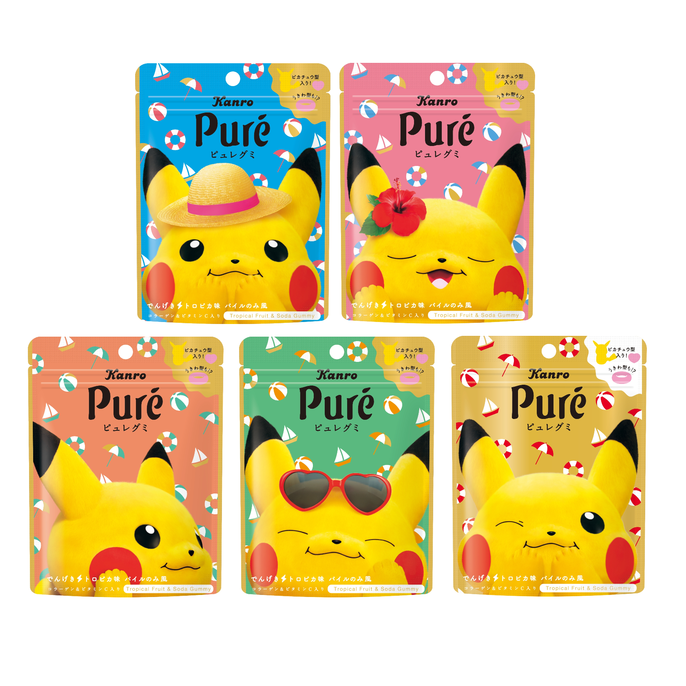 Puré Gummy Pikachu - Fruits tropicaux & Soda--2