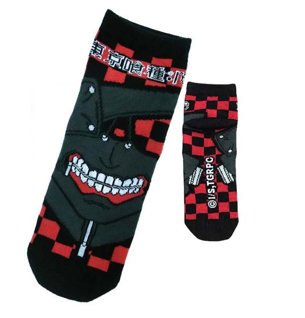 Tokyo Ghoul - Chaussettes Masque Ken Kaneki ver. 1 (rouge) - M--0