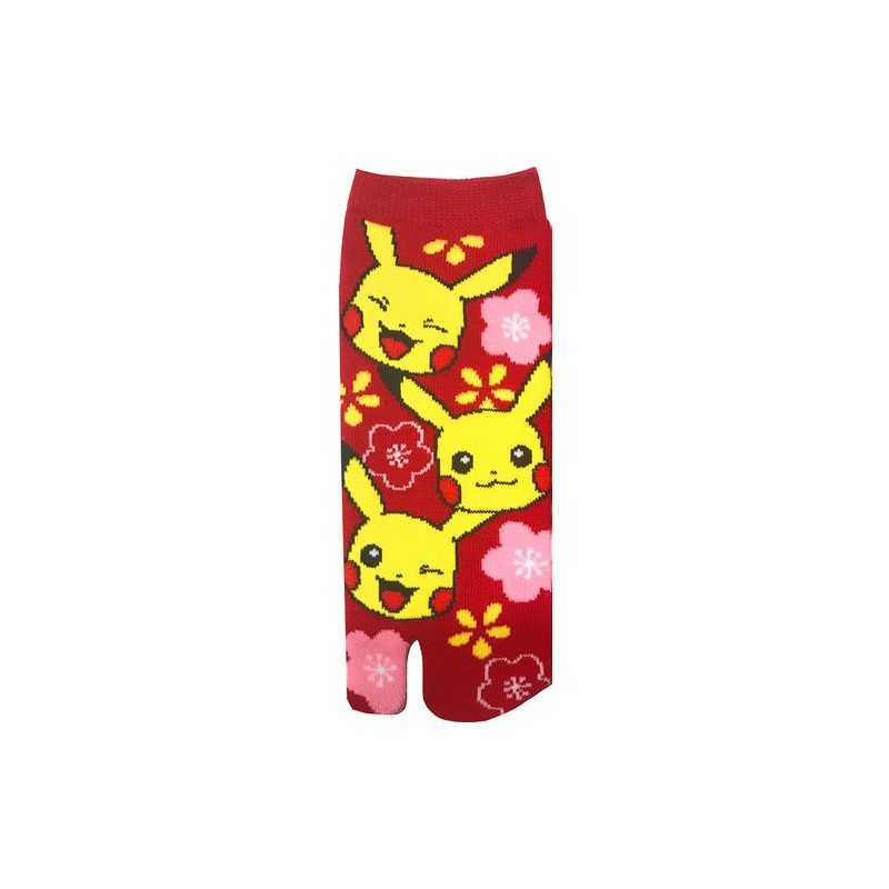 Chaussettes Tabi Pikachu Rouges - S--0