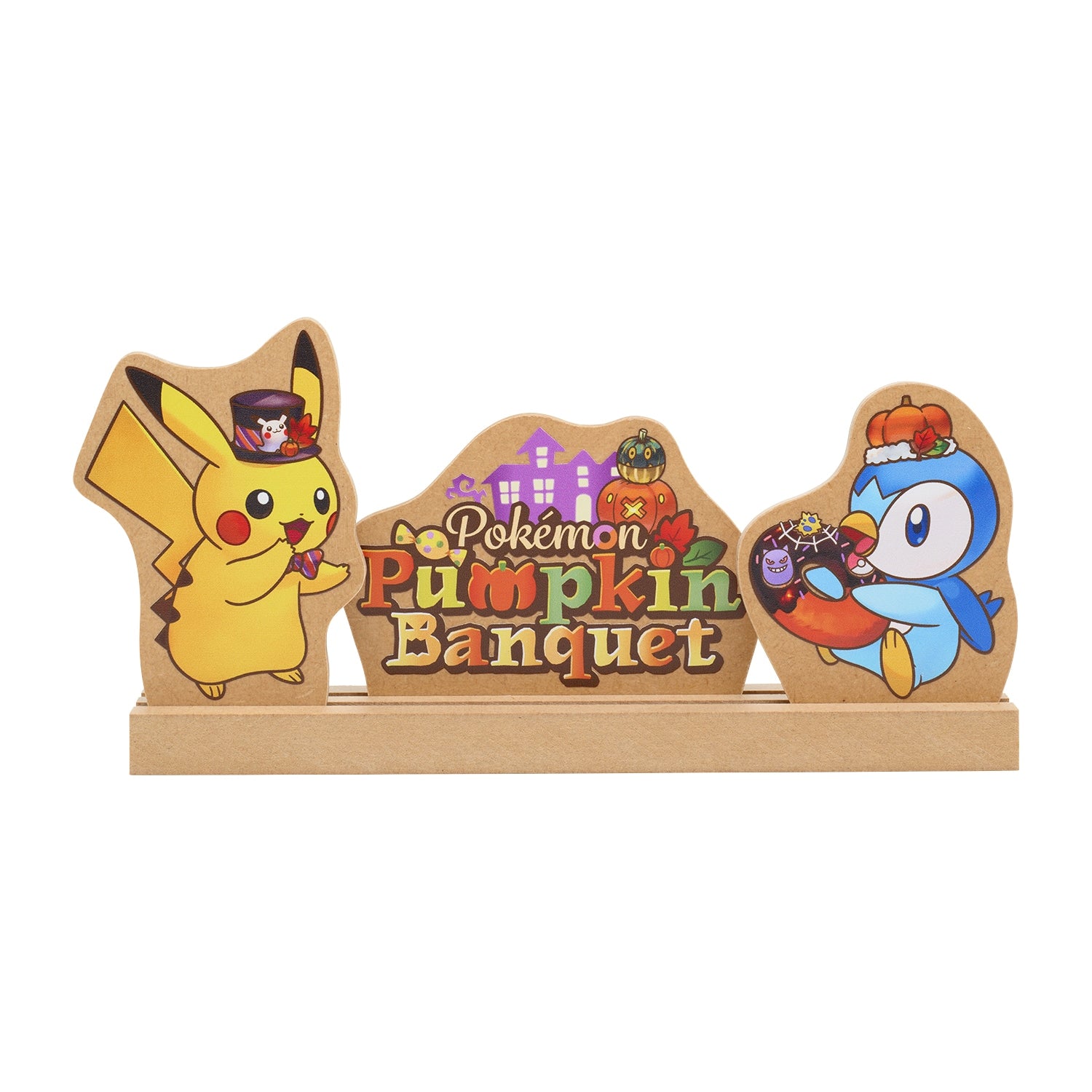 Wooden decoration "Pokémon Pumpkin Banquet"--0