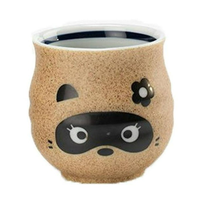 Tanuki Yunomi Ponta (Tasse à Thé Tanuki) - Beige--0