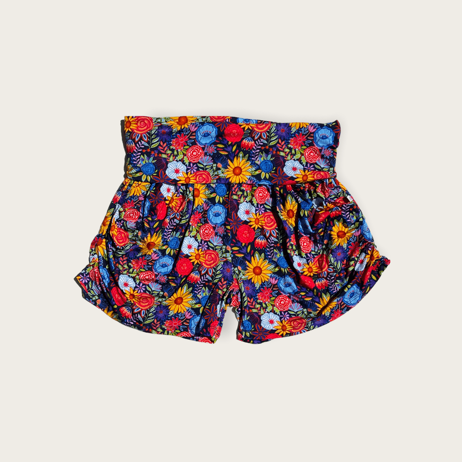 Buy Girls Shorts Floral Print - Multicolor Online at Best Price