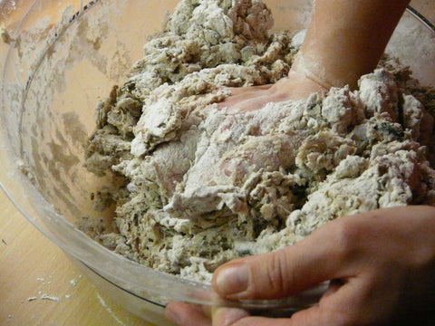 Kneading dough for bread making