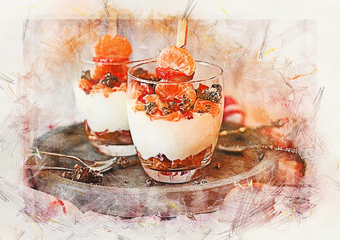 Parfait Glasses with Yoghurt and Fruit
