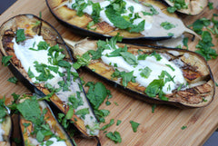 Eggplant with Yoghurt Dressing