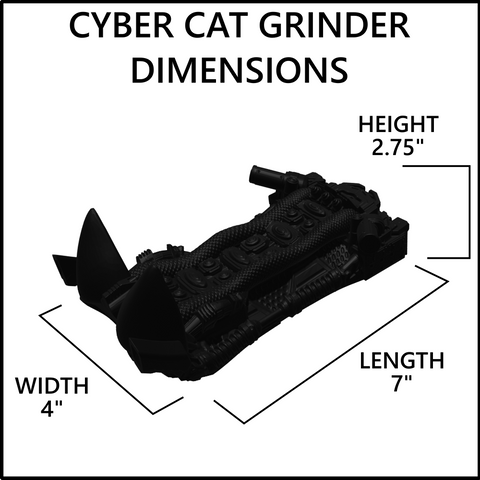Cyber Cat Grinder Size Chart