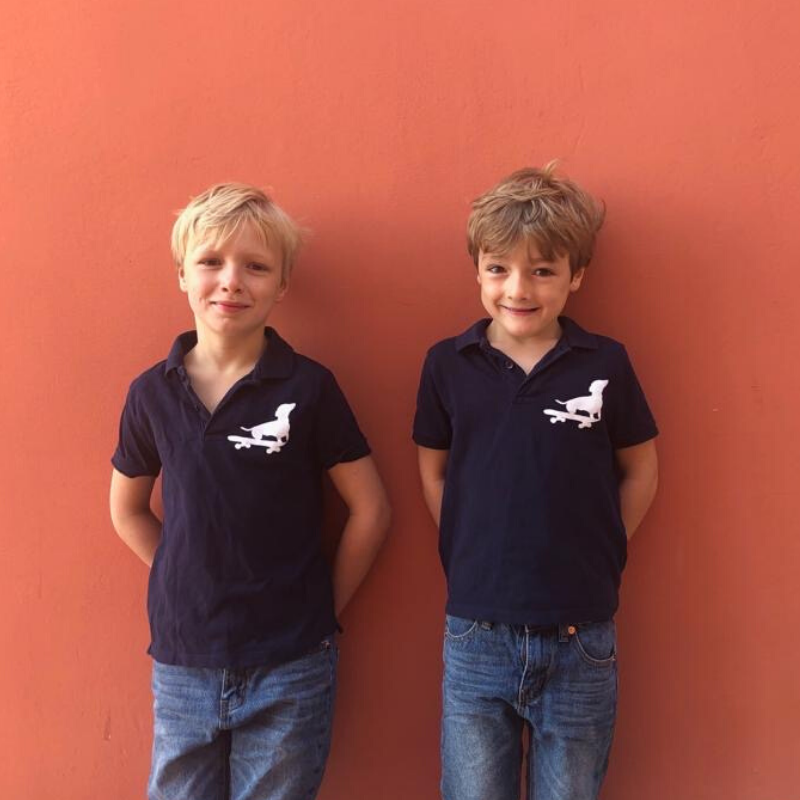 boys navy blue polo shirt