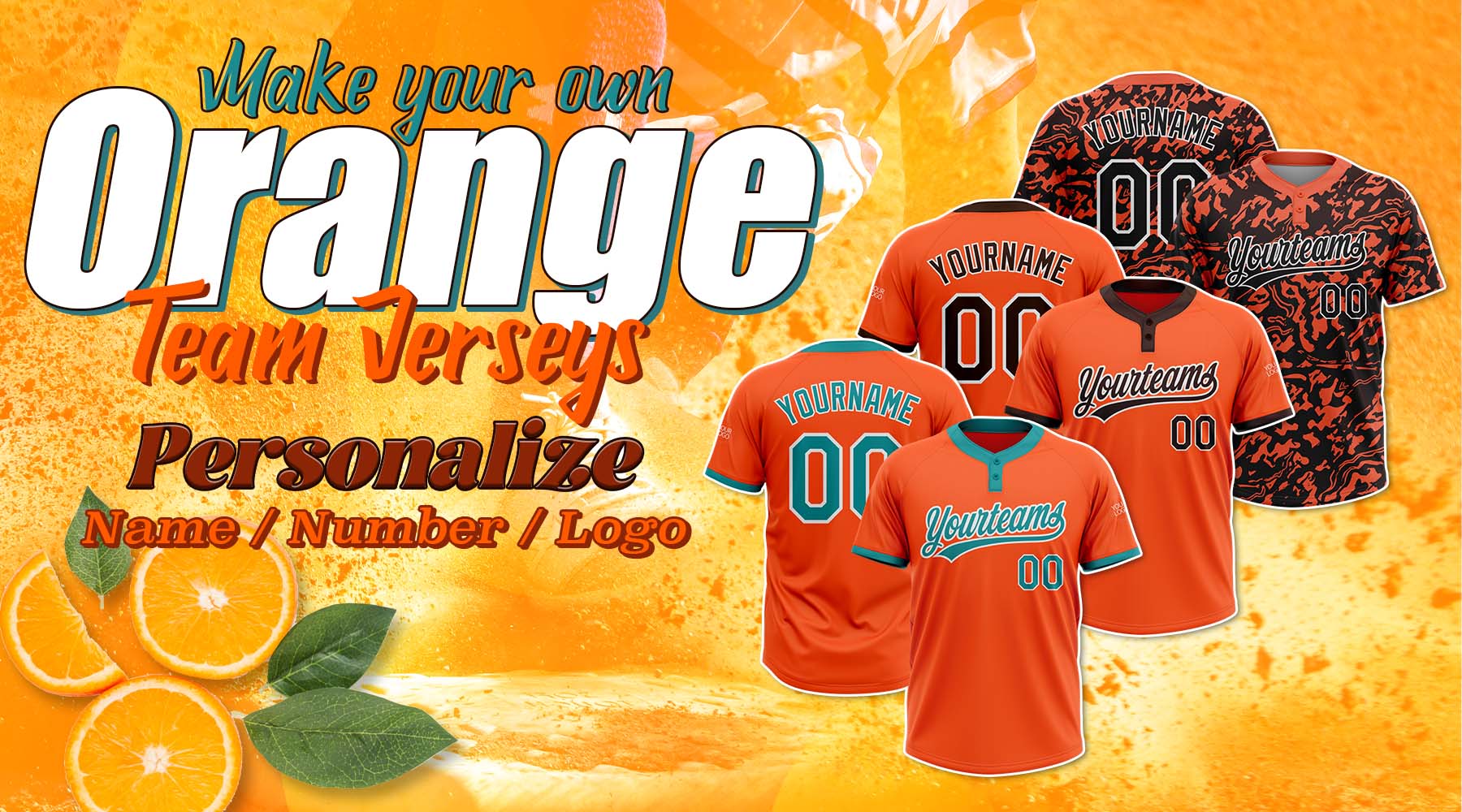 orange softball jersey