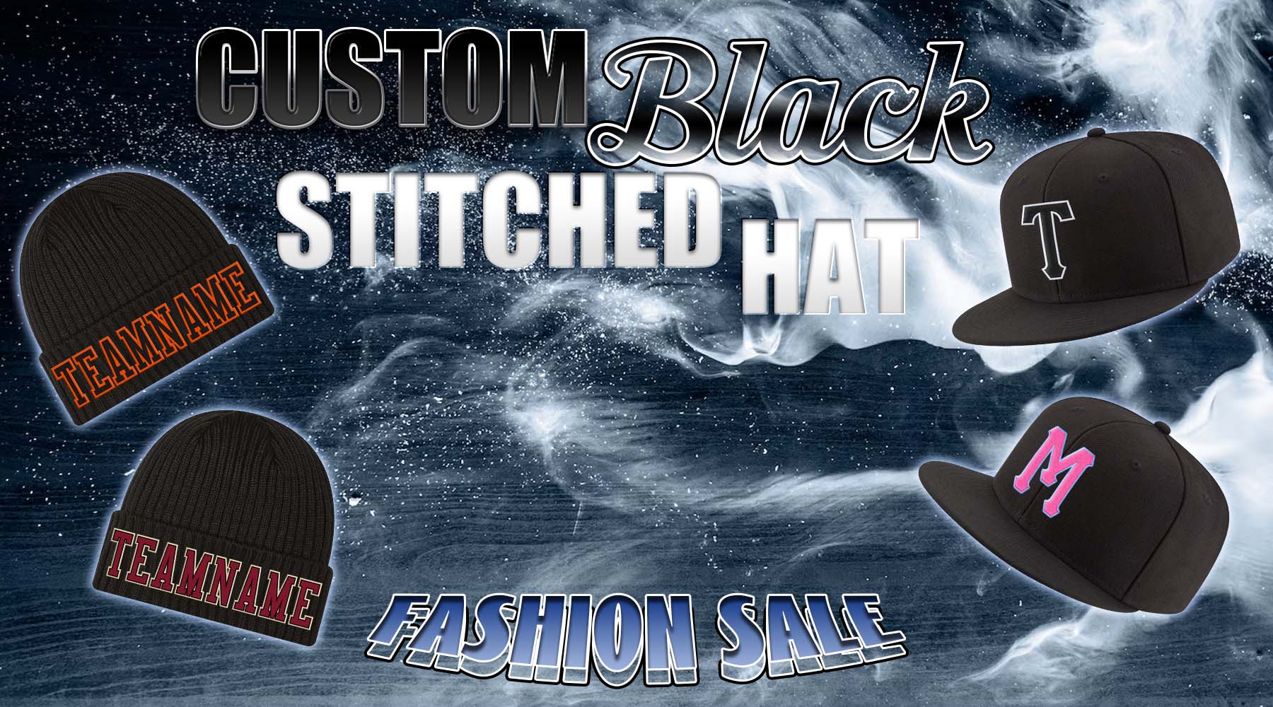 Custom hat black