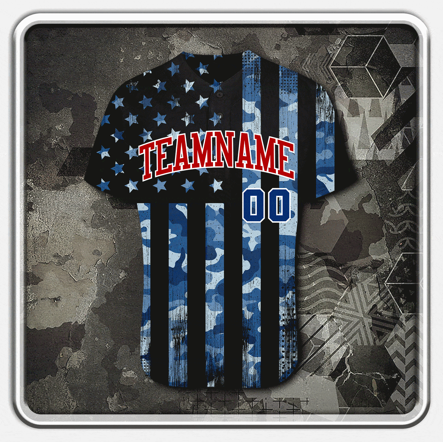 custom patriotic armed forces day jersey