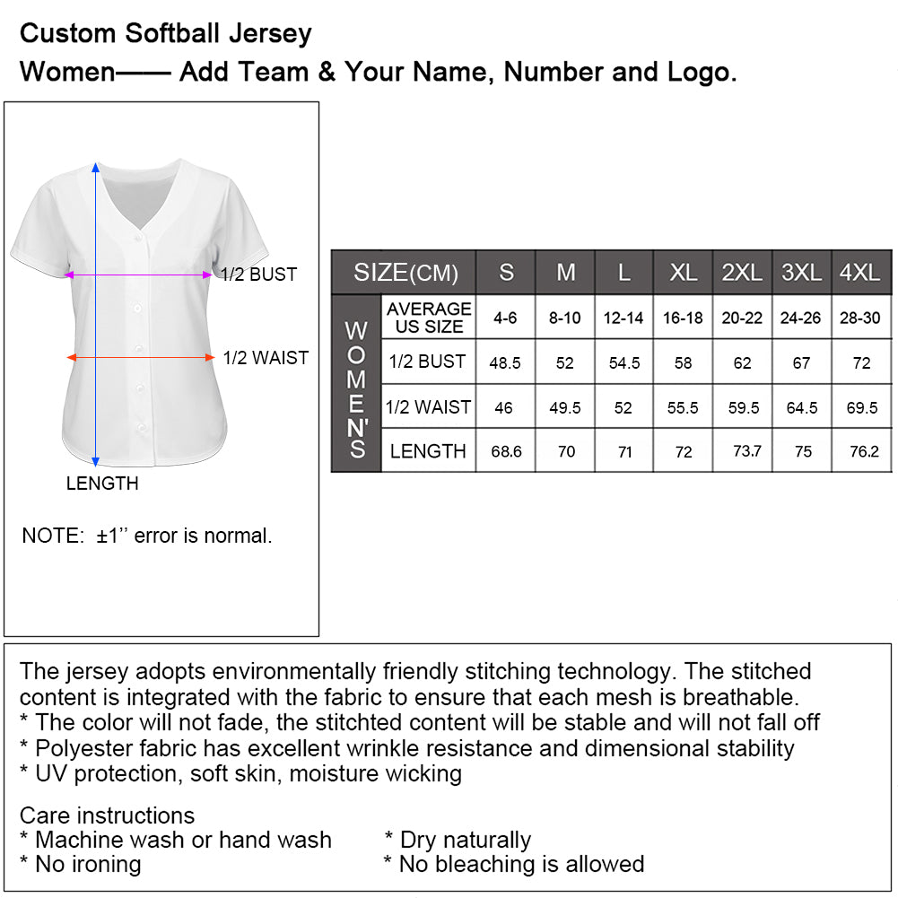 Size Chart | Jerseys Handmade Store Size Guide | Fansidea - FansIdea