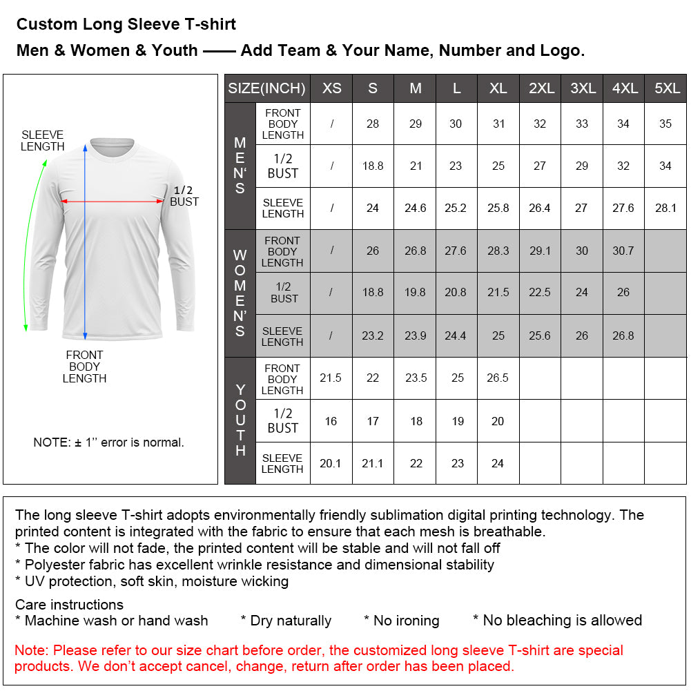 Size Chart | Jerseys Handmade Store Size Guide | Fansidea - FansIdea