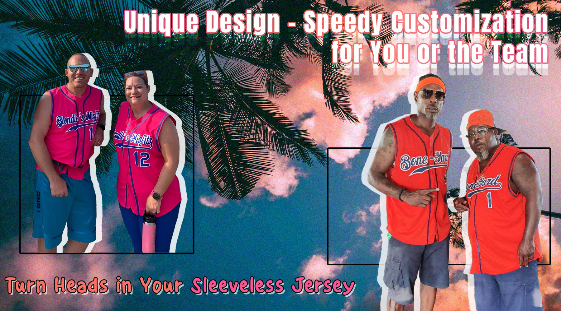 custom sleeveless baseball jersey