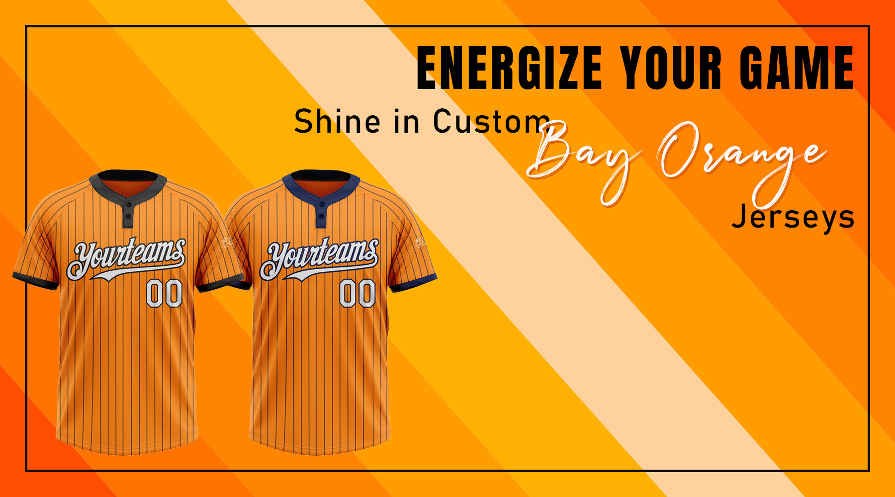 Custom bay orange softball