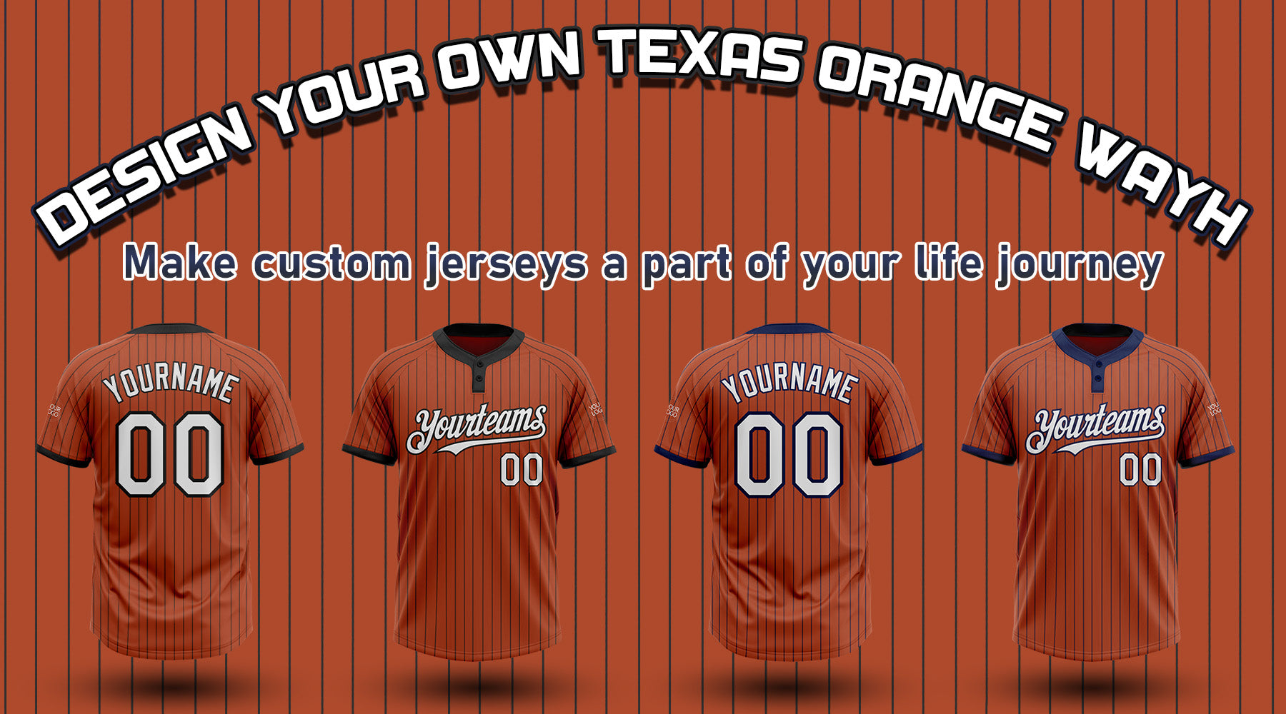 custom texas orange softball jersey