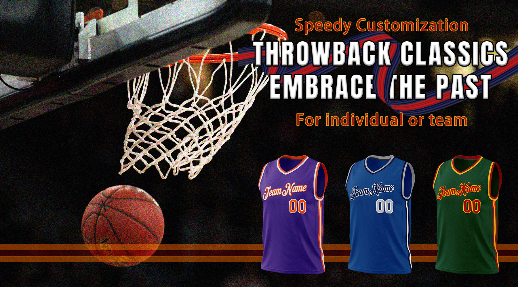 Custom  throwback basketball jersey