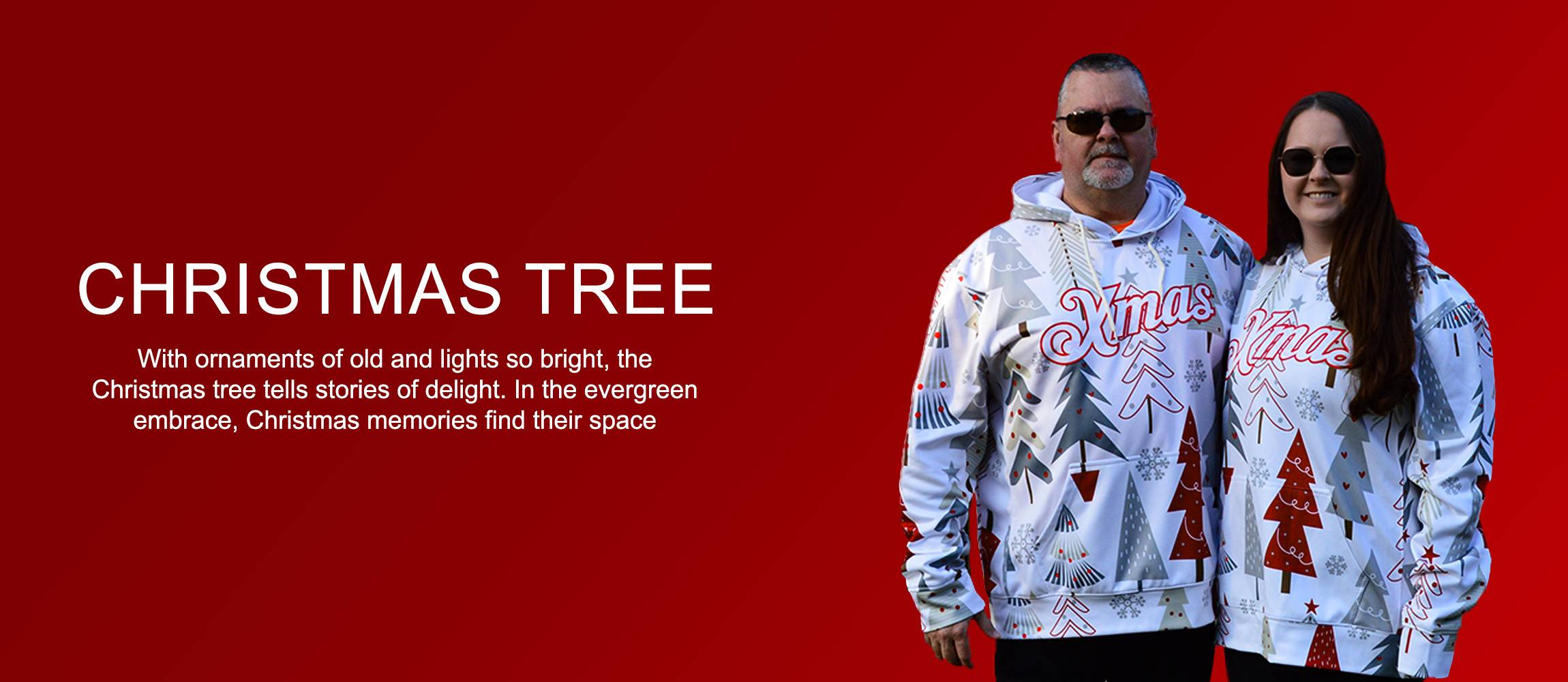 custom christmas christmas tree hoodie