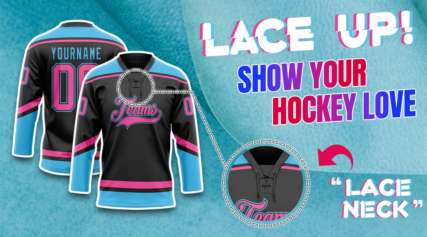 custom lace neck jersey