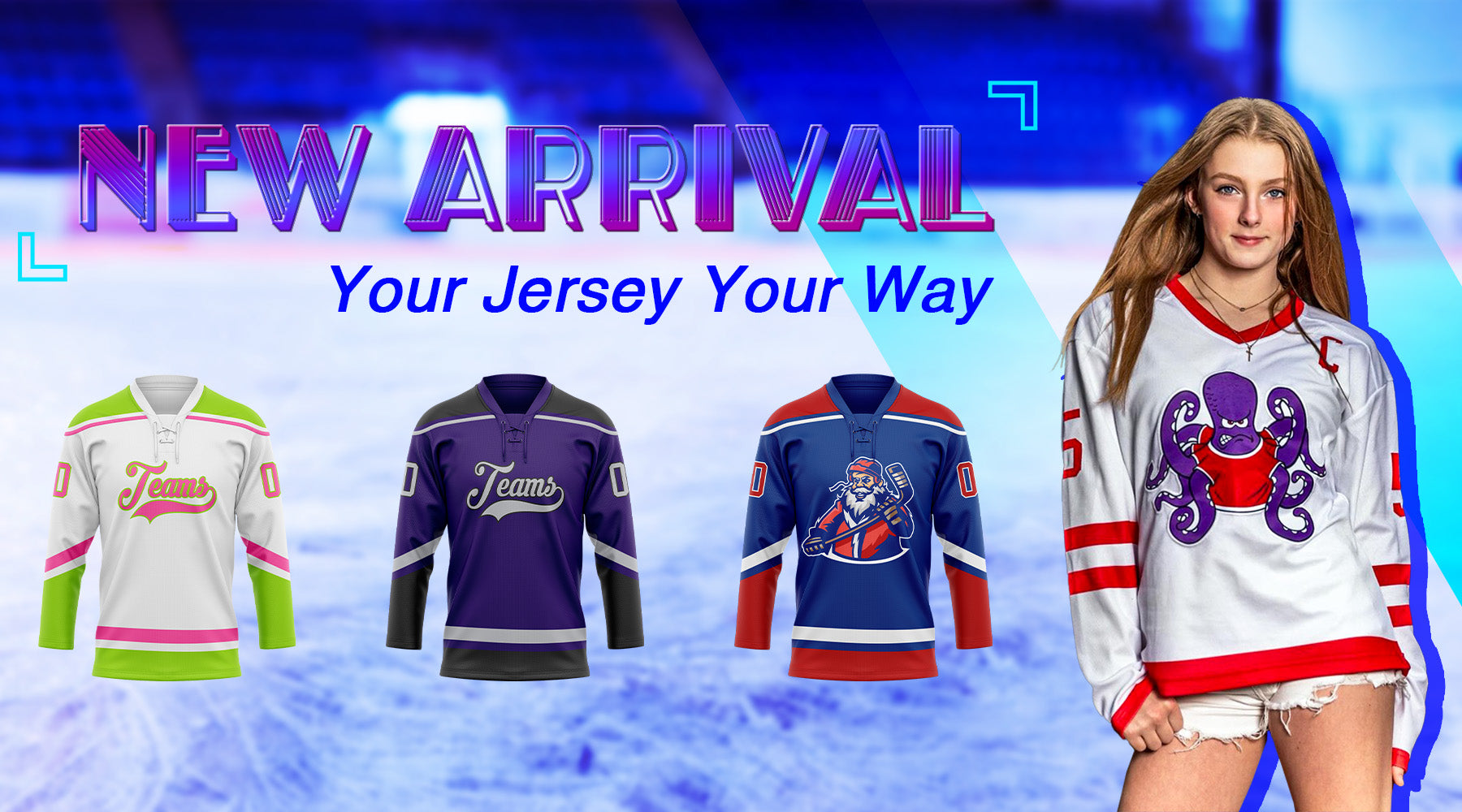 Custom hockey jersey new arrivals