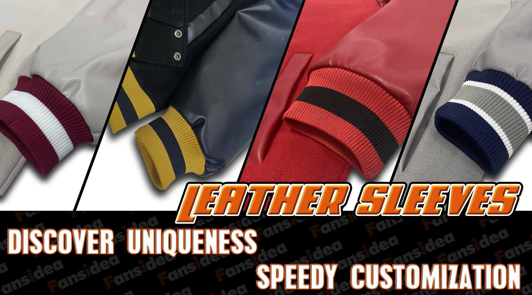 custom leather sleeves jacket