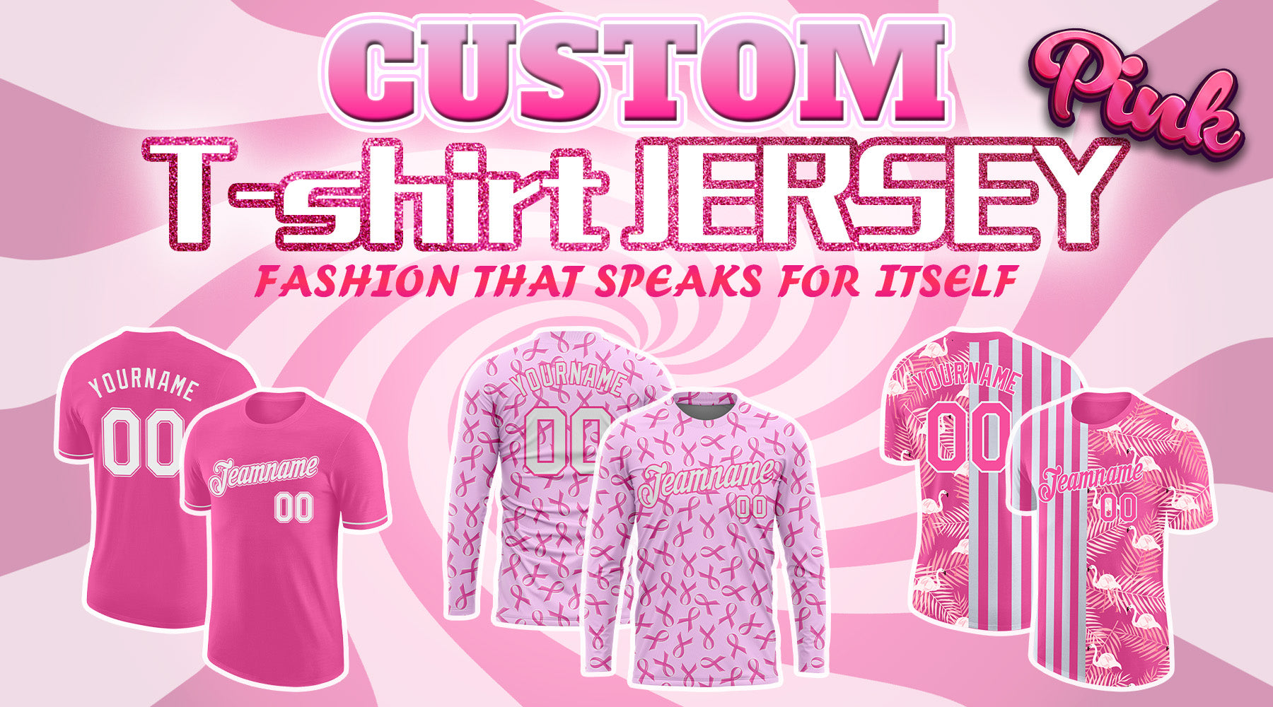 custom t shirt pink