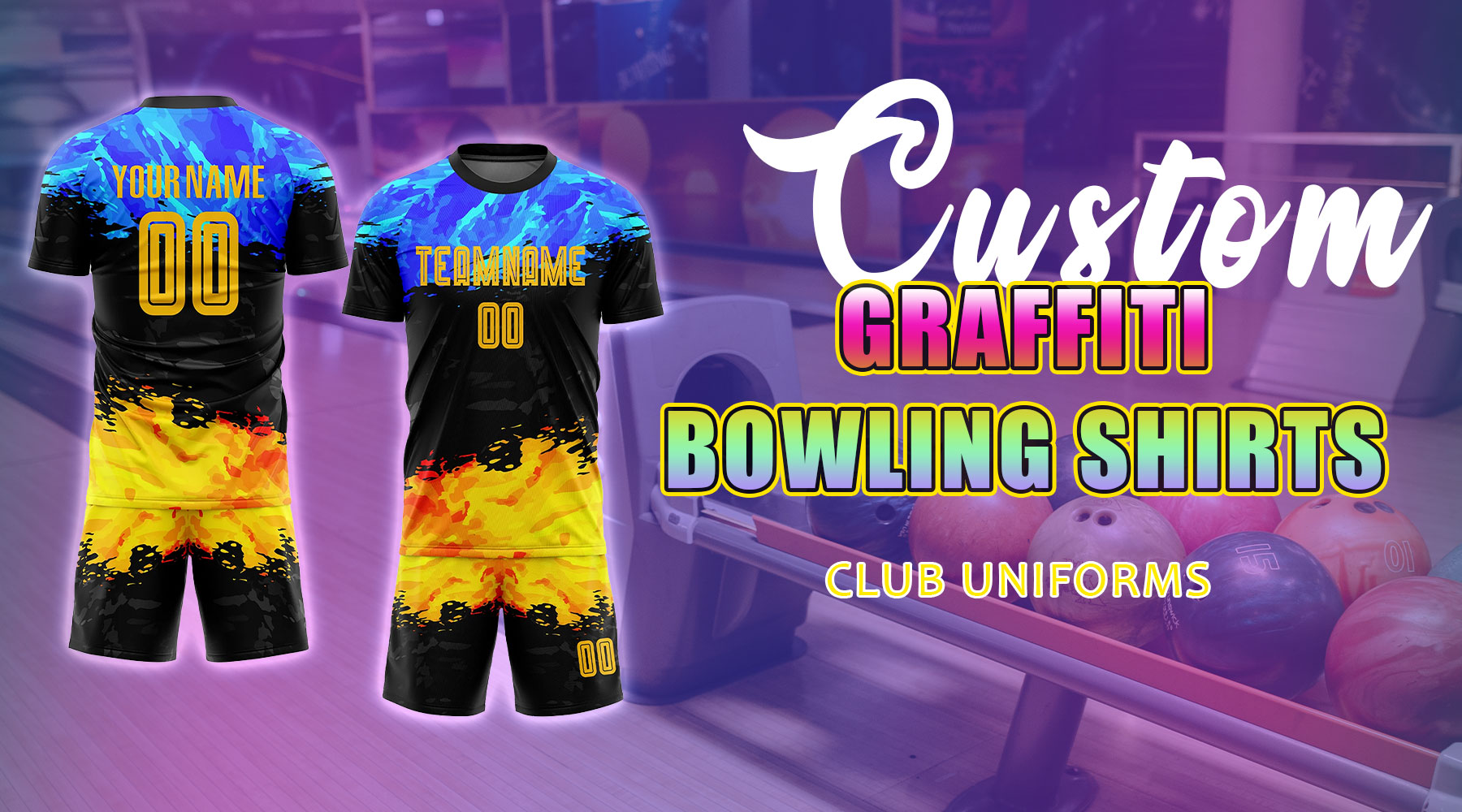 Custom bowling soccer shirts