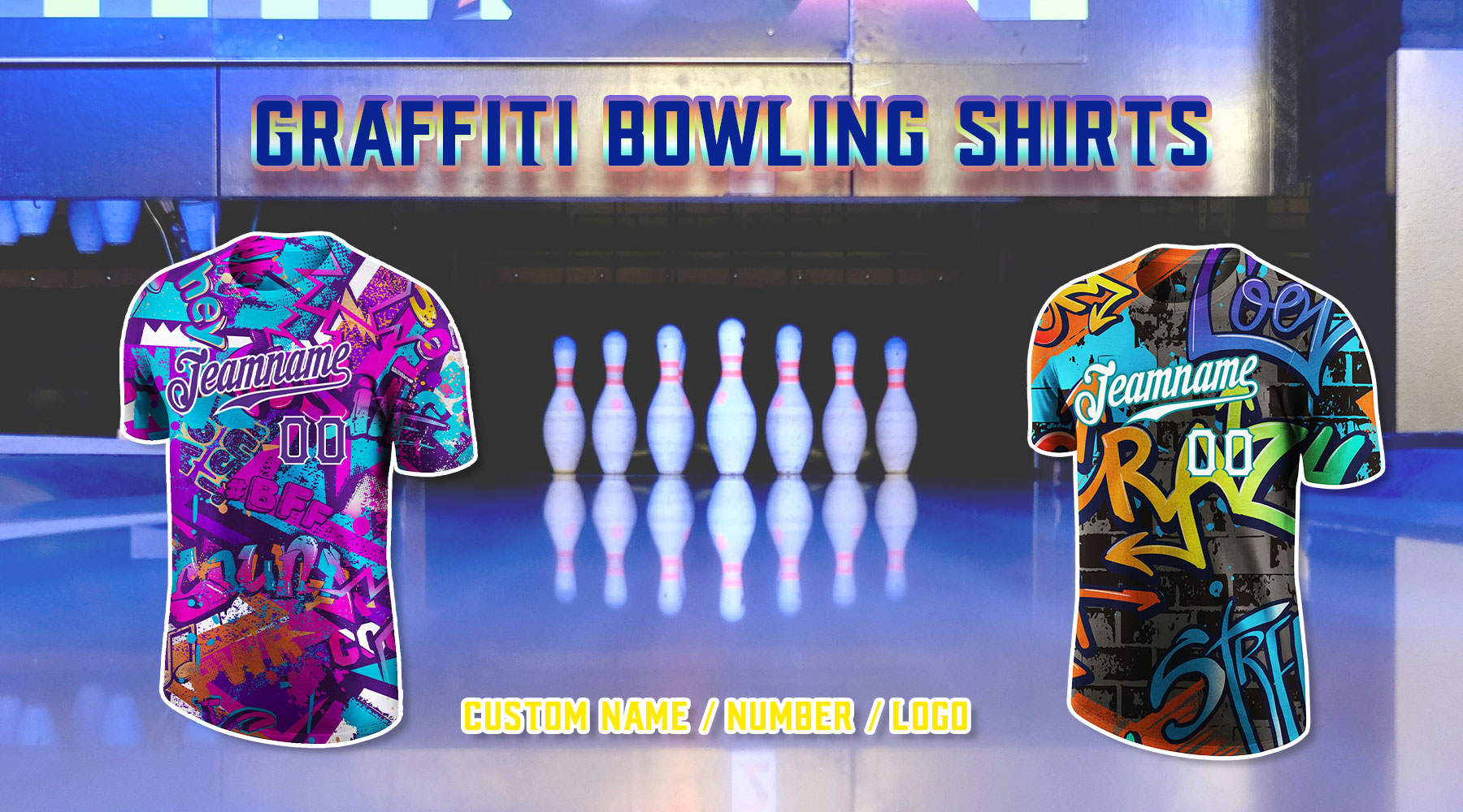 Custom bowling t-shirt