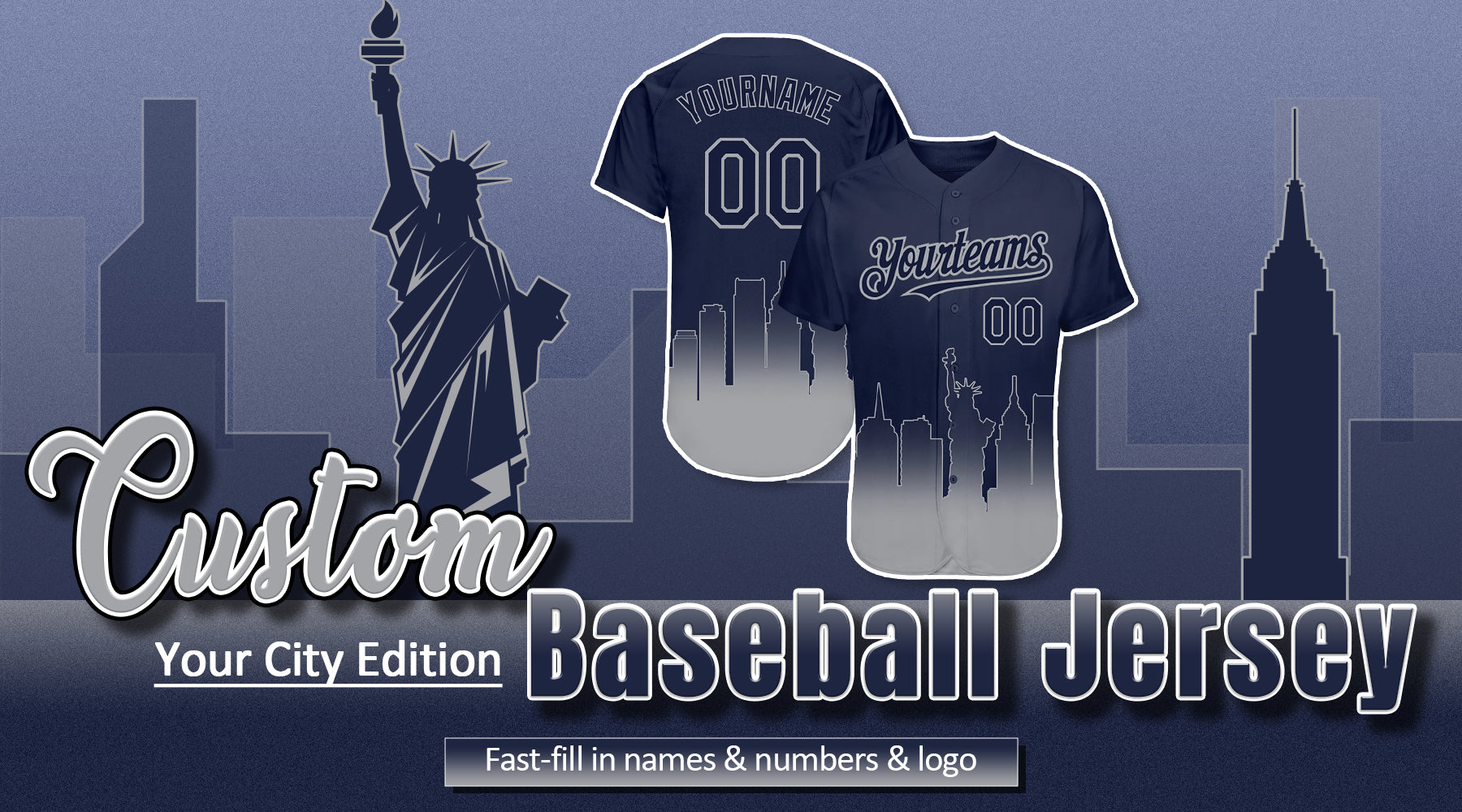 Custom City Connect Baseball Jerseys