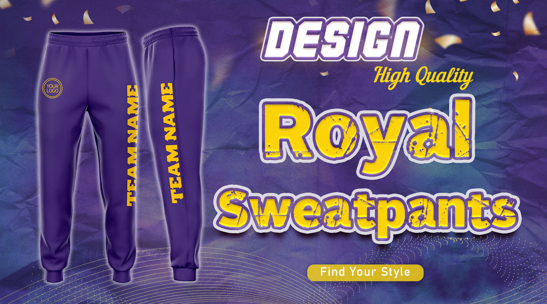 custom purple sweatpants