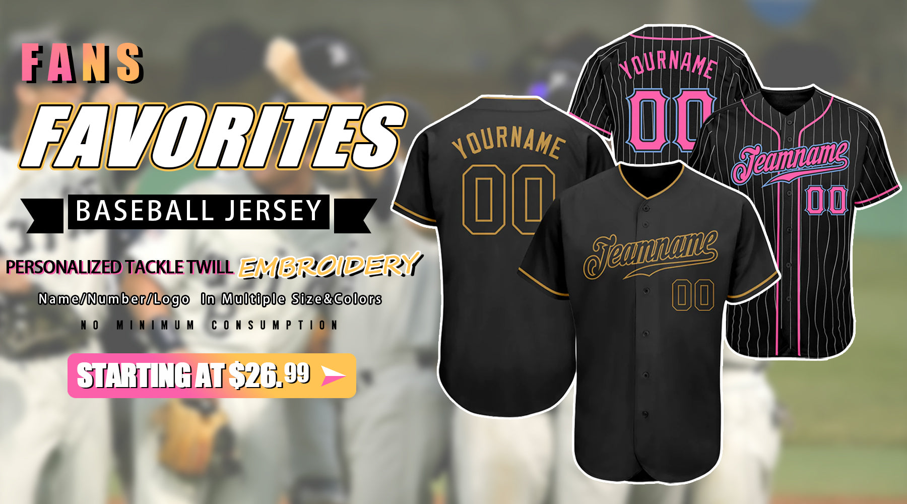 Custom Jersey Builder  Custom Baseball & Softball Uniforms