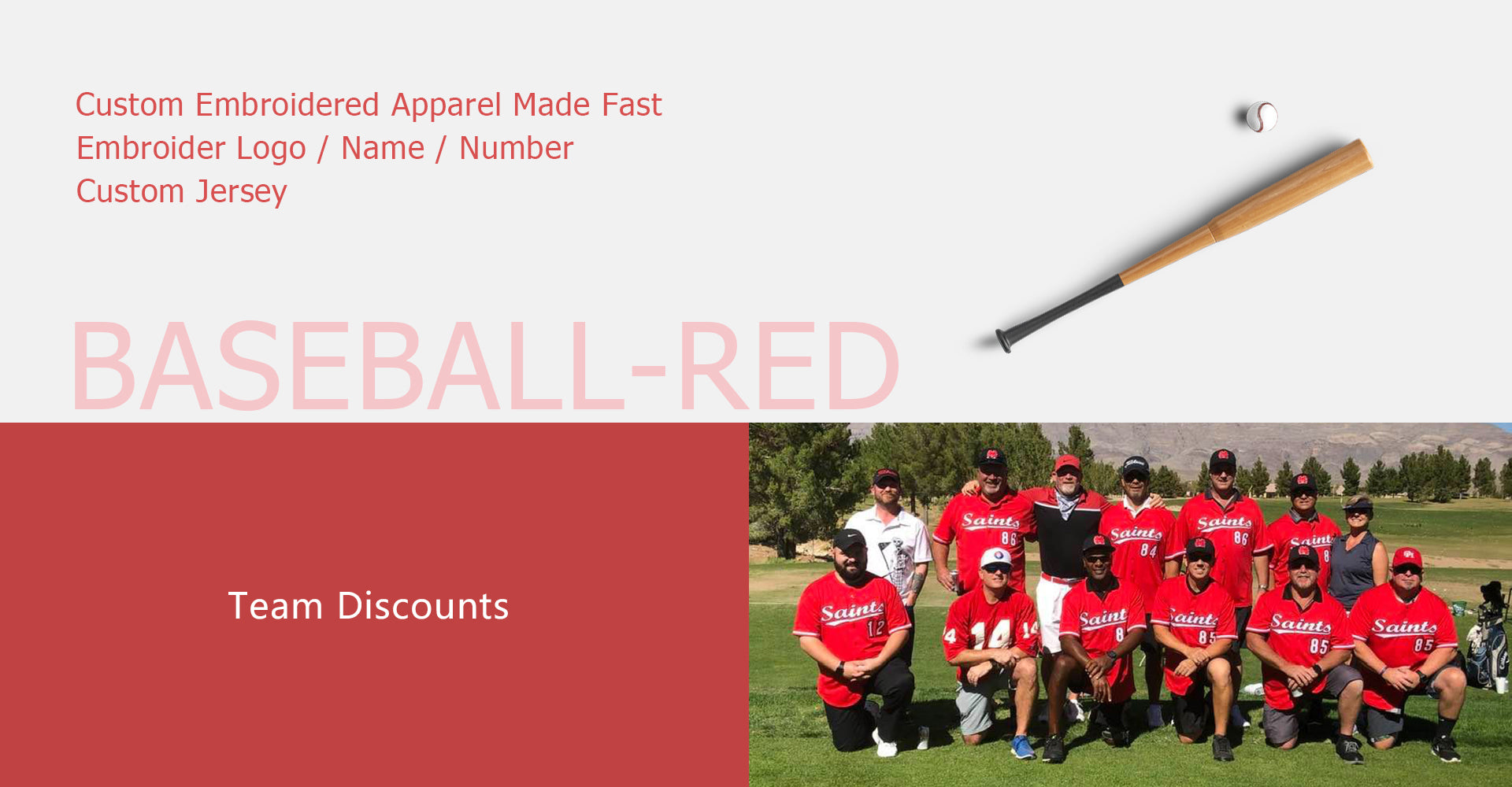 custom full button red baseball jerseys