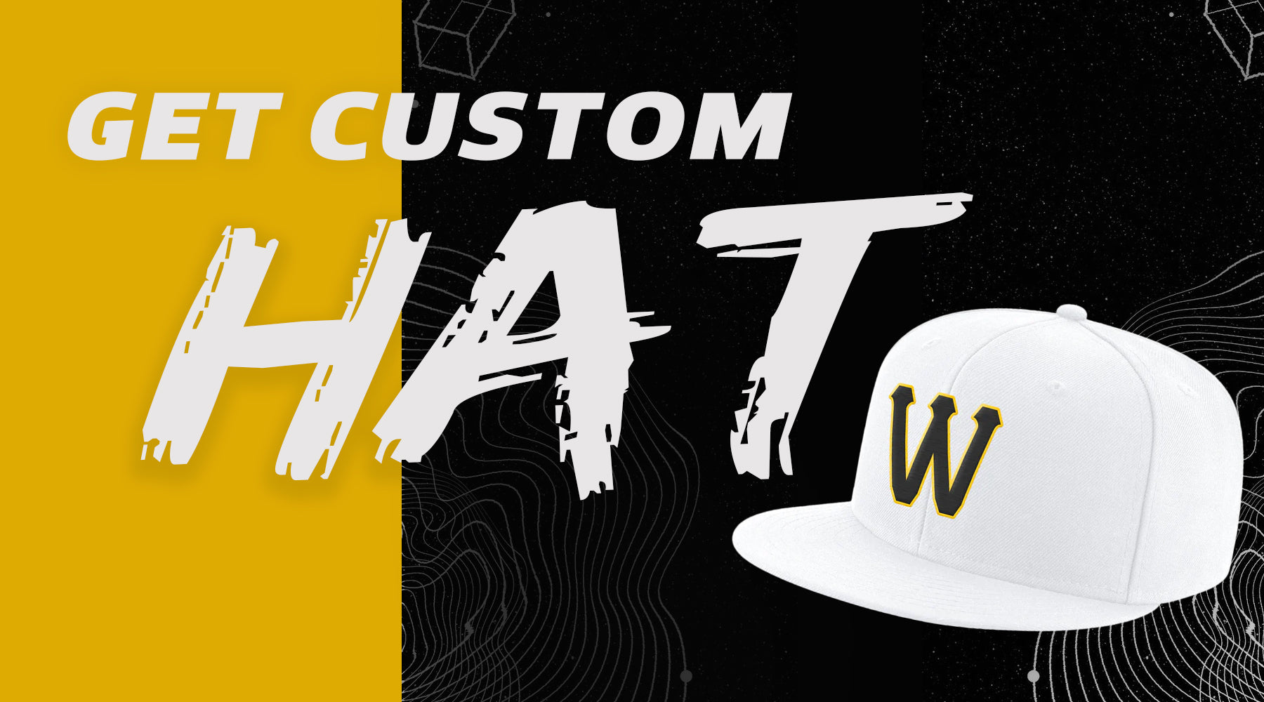 custom hat white