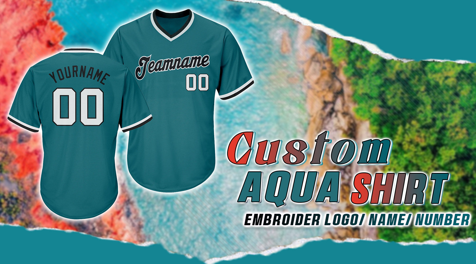 custom aqua shirts