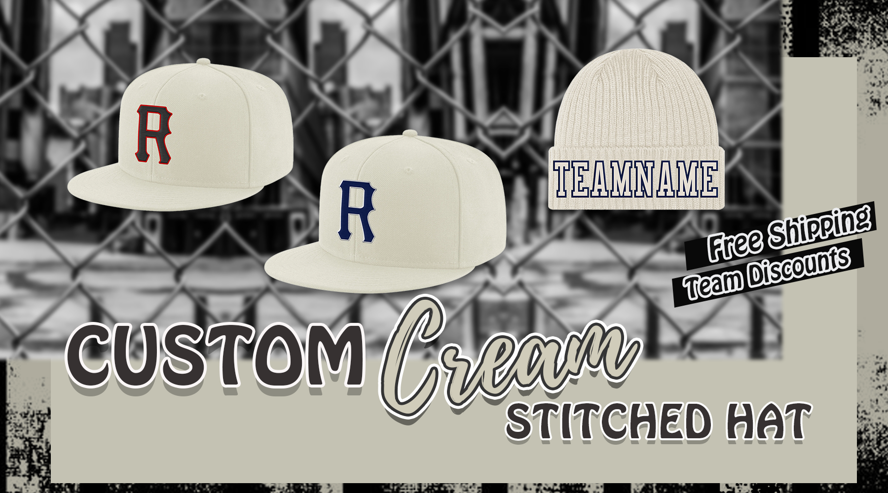 Custom Cream Embroidered Snapbacks Hats | Stitched Cream Custom ...