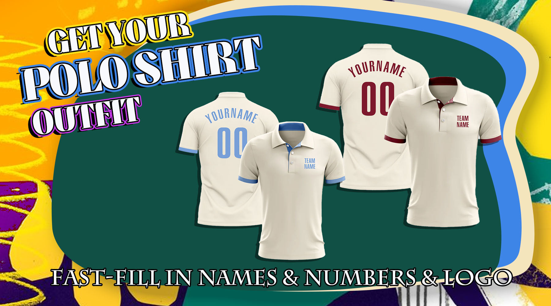 custom golf polo cream shirts