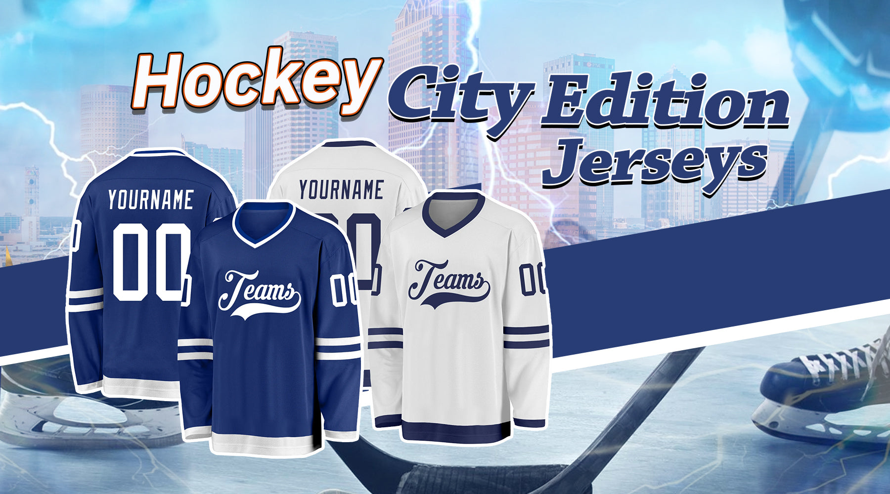 custom Hockey city edition jersey