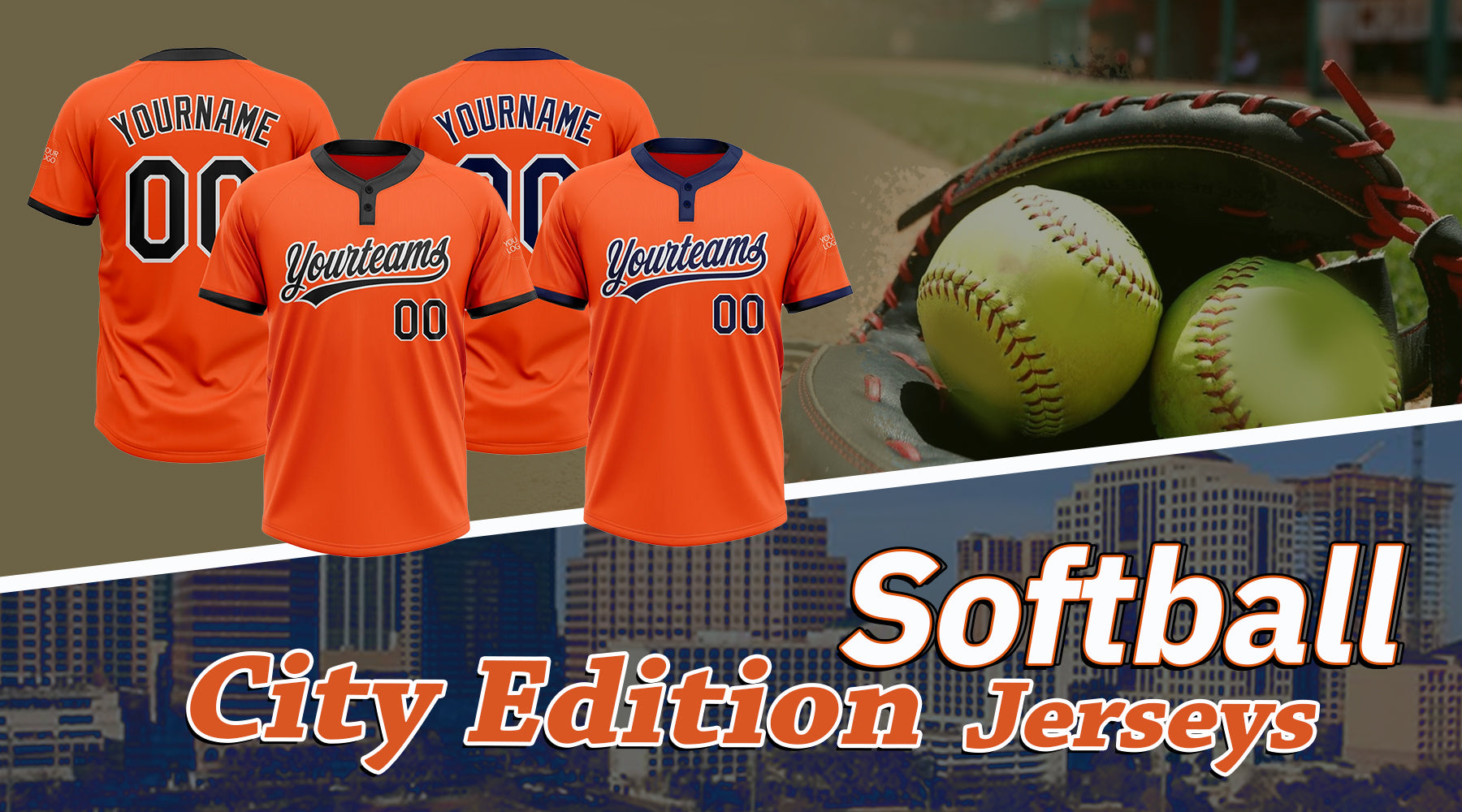 custom Softball city edition jersey