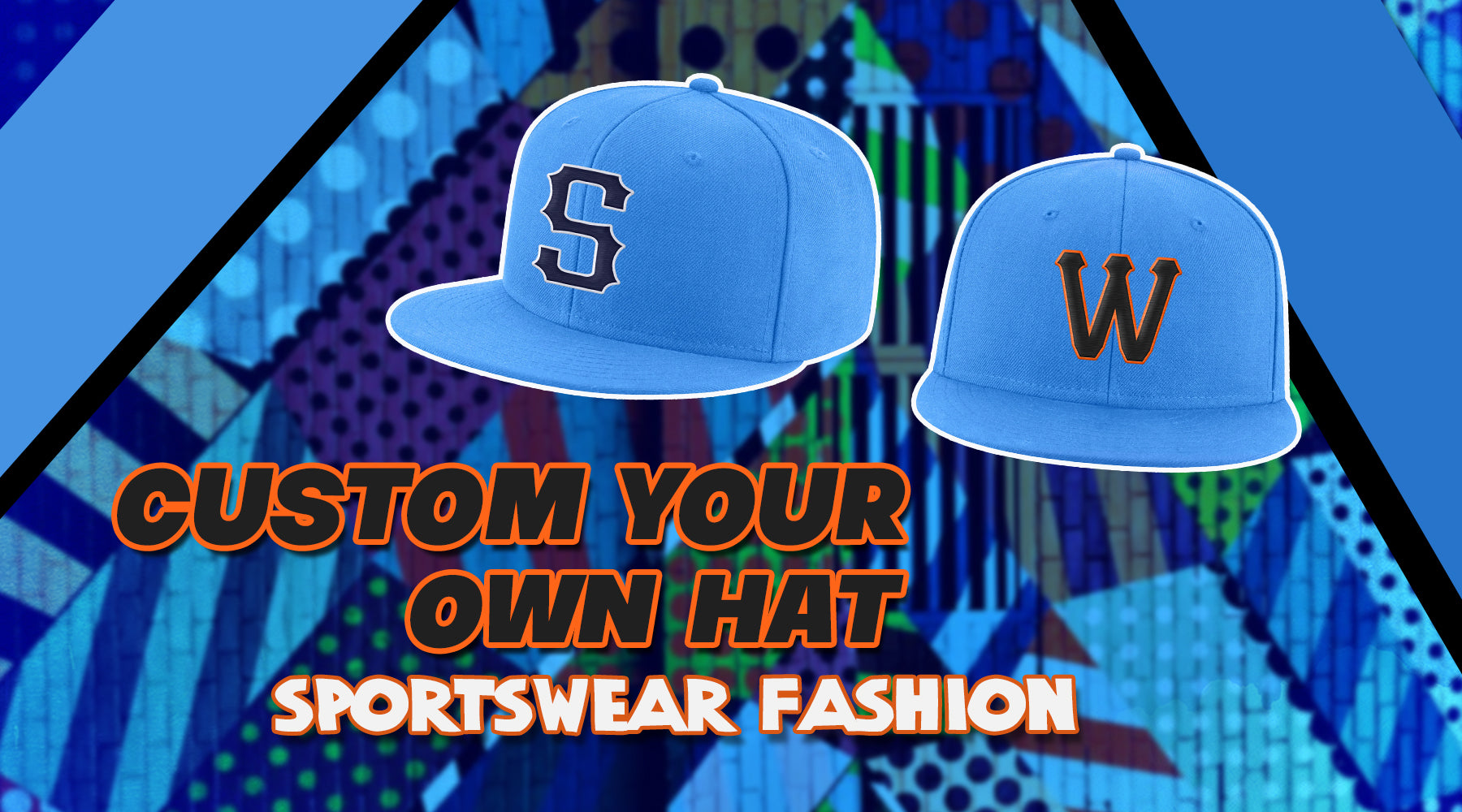 custom powder blue hat