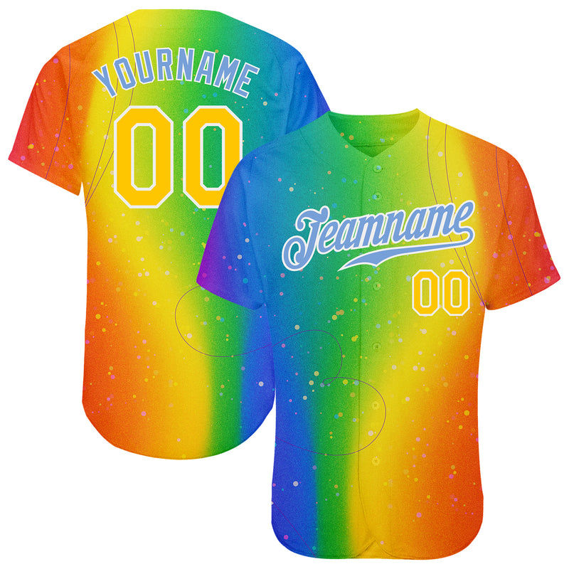Custom Pride Baseball Jerseys | Rainbow Clothing | LGBT Flag Shirts ...