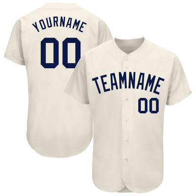 Custom Cream Baseball Jerseys | Cream Jerseys For Men's Women's Youth ...