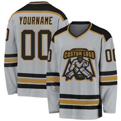 Custom Gray Hockey Jerseys | Gray Hockey Team Uniforms - FansIdea