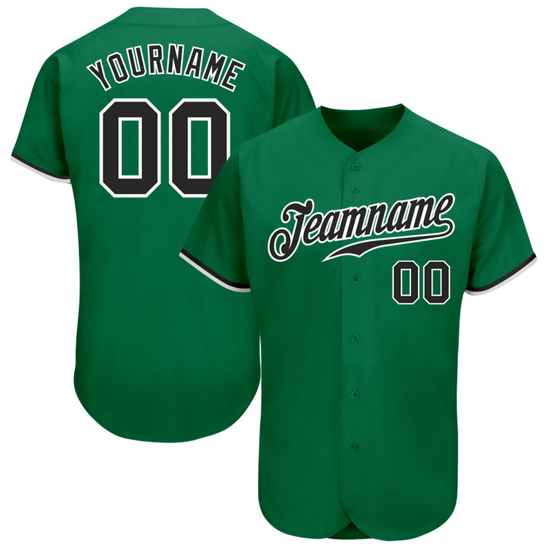 Custom Made Kelly Green Baseball Jerseys | Kelly Green Uniforms Design ...