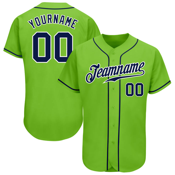 Neon Green Baseball Jersey Design | Custom Neon Green Baseball Uniform ...