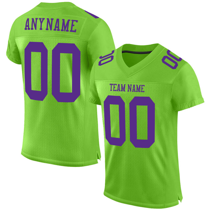 Custom Neon Green Football Jerseys | Neon Green Football Team Uniforms ...